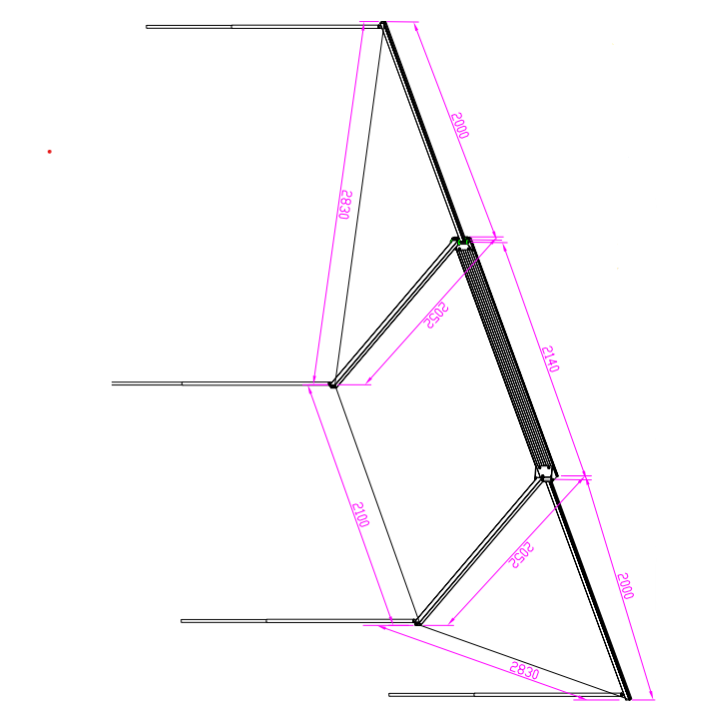 180 Degree 30 Second Wing Awning (3SA18021)