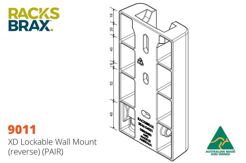Xd Lockable Wall Mounts (9011)