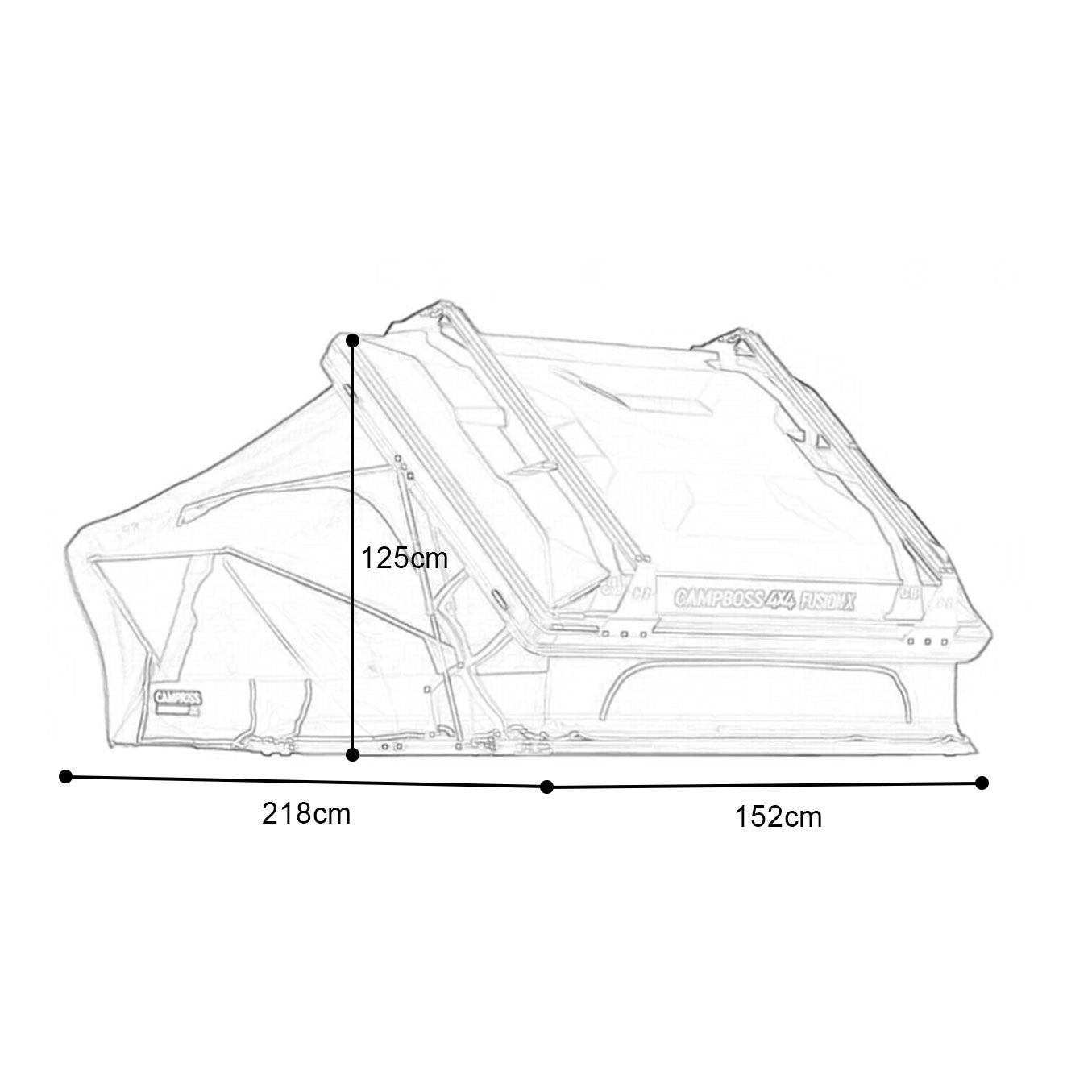 Fusion X 1.5 Rooftop Tent