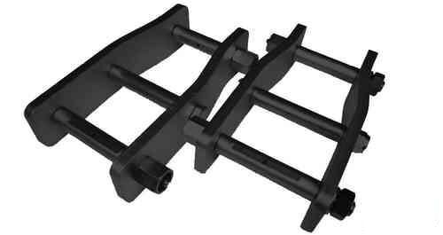 Mazda BT50 Gen 2 04/2011 To Mid 2021 - Extended Greasable Shackle Pair (GsextBT50)