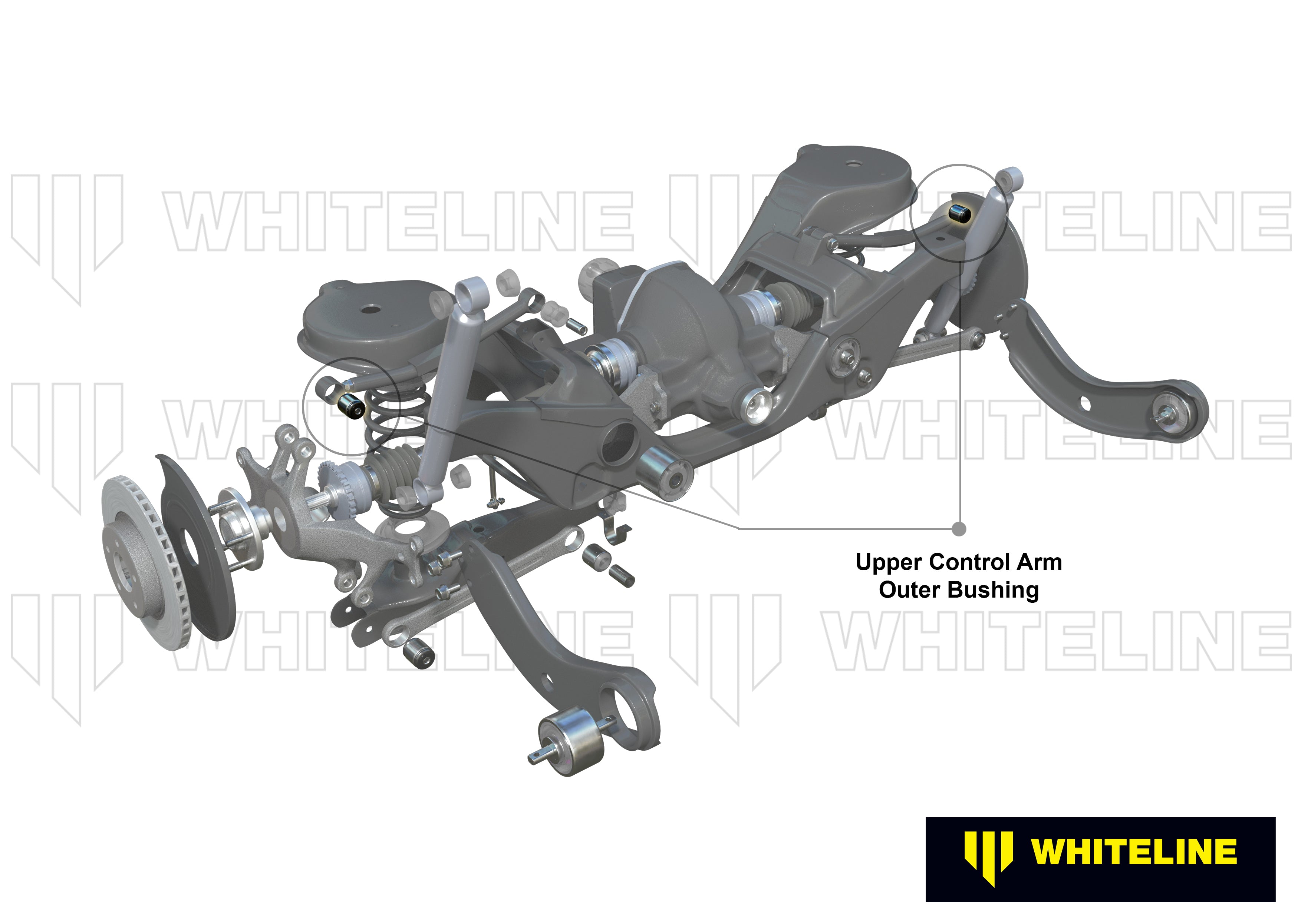 Rear Control Arm Upper - Outer Bushing Kit to Suit Audi, Seat, Skoda and Volkswagen MQB Fwd/Awd (W63579)