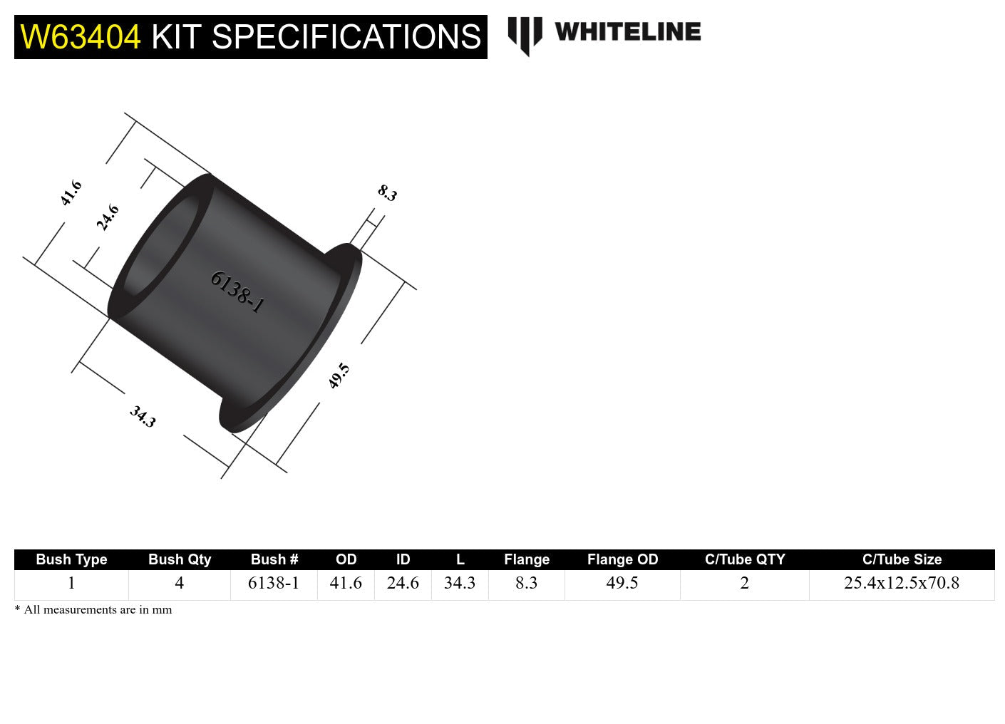 Rear Camber/Toe Kit - 2 Bolt Design To Suit Holden Commodore Vn-Vz And Hsv (W63404)