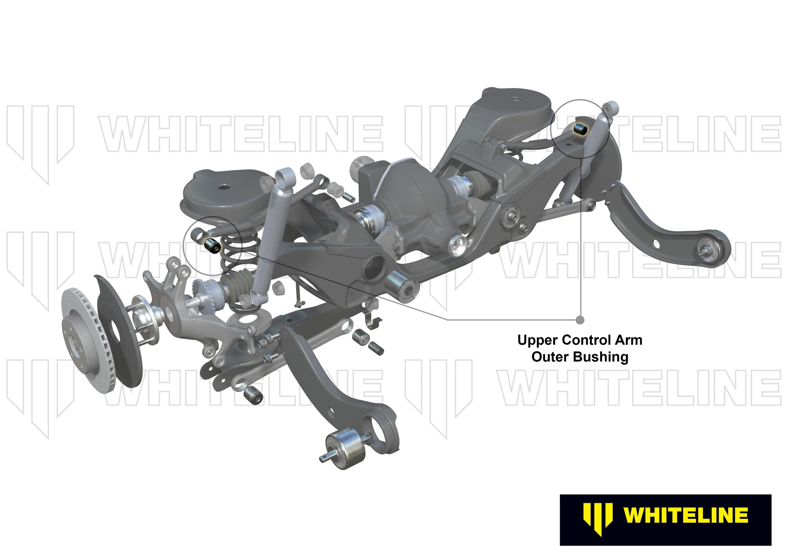 Rear Control Arm Upper - Outer Bushing Kit To Suit Audi, Seat, Skoda And Volkswagen Mqb Fwd/Awd (W63579)