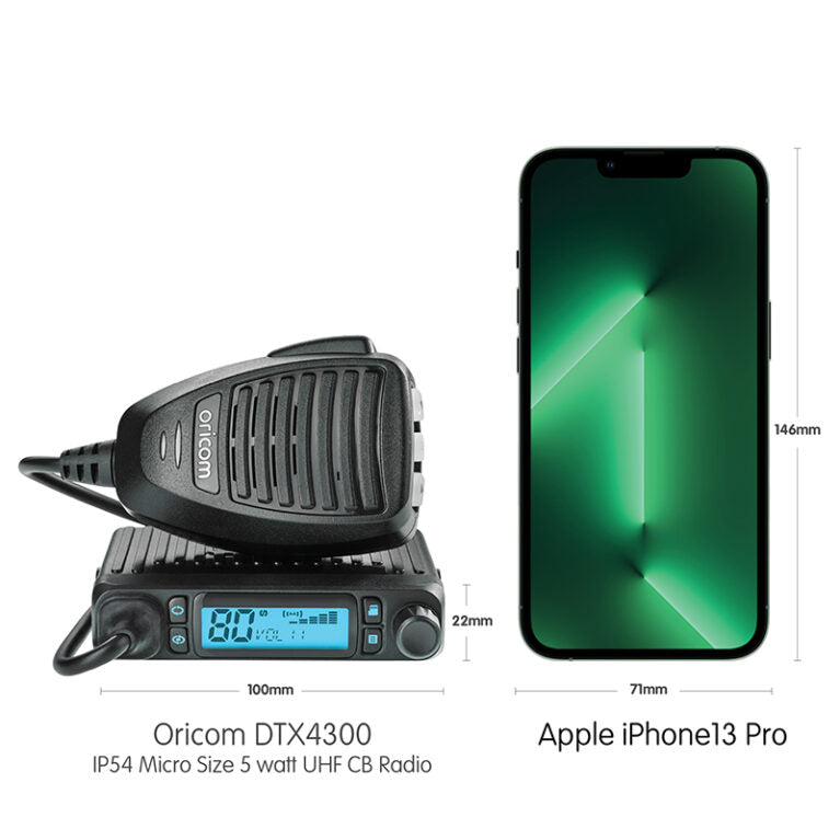 Dtx4300 Ip54 Micro Size 5 Watt UHF Cb Radio