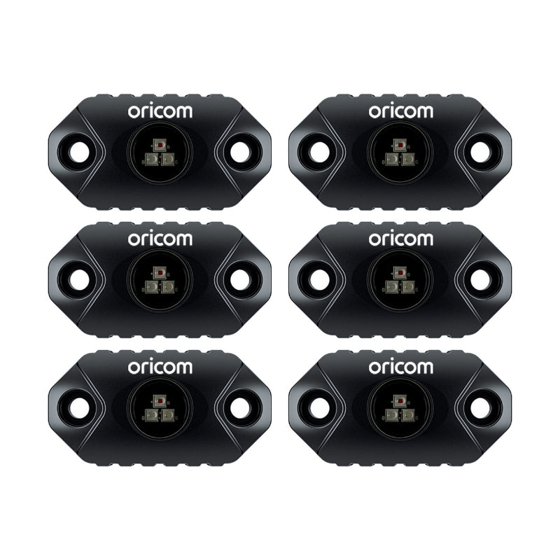 Rklbt6rgb Led Rock Light 6 Pack (Rgb)