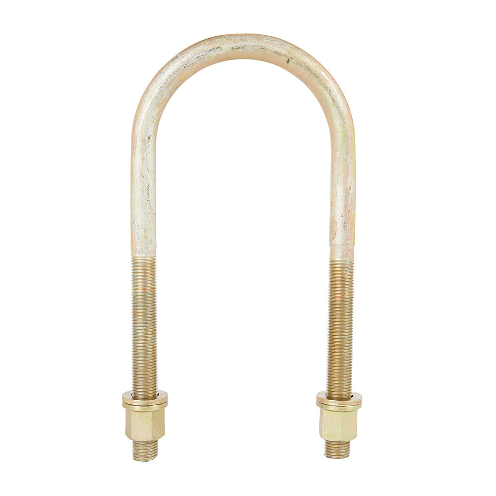 Toyota Landcruiser 76,78,79 Series - Round Top U Bolt, 83mm X 240mm X 14mm (Ublc79)