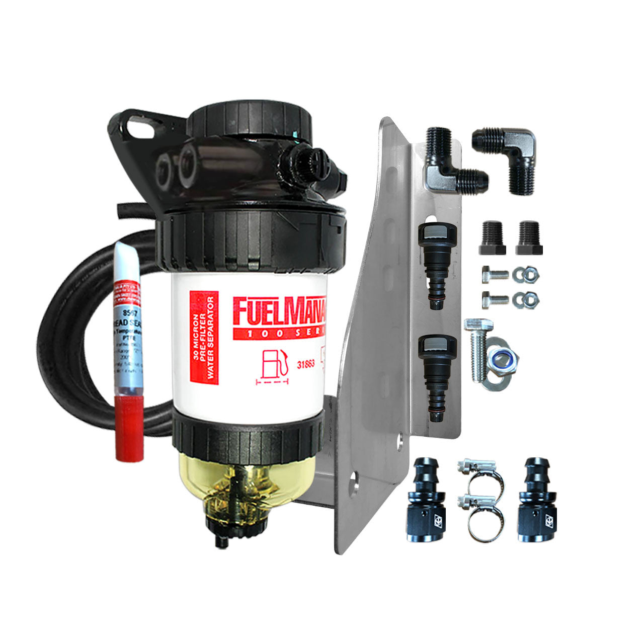 Nissan Navara 2010 D40 St-X - Pre Filter Water Separator Kit Fuel Manager Fm606dpk