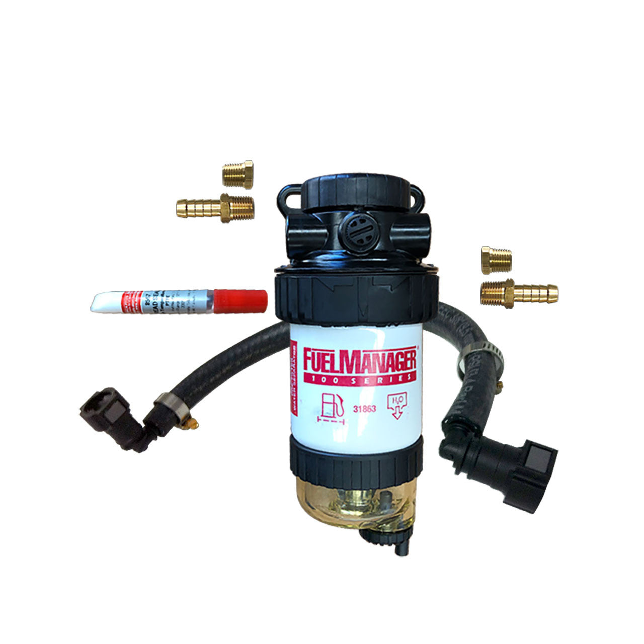 Nissan Navara 2015-21 2.3l St Np300 4x4 Ys23 Dohc Fuel Manager Pre Filter Dual Bracket Kit Os-17-Fm