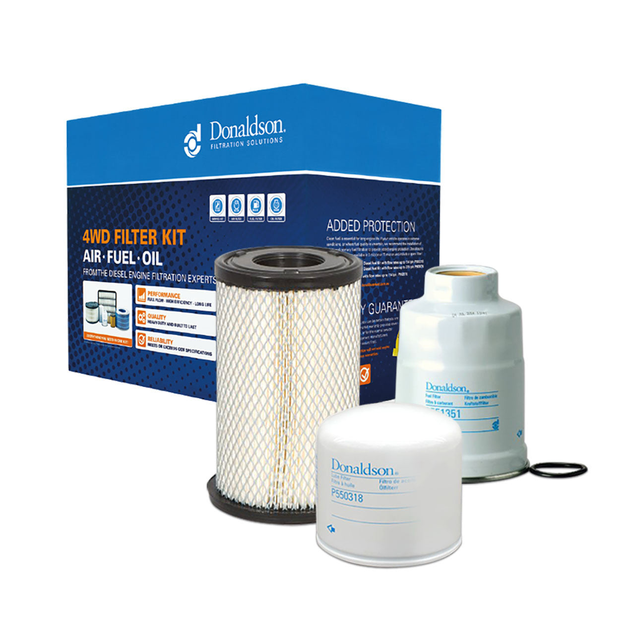 Nissan Navara D22 2.5l Turbo Diesel Yd25ddi 2007-2014 X900084 - 4wd Donaldson Filter Kit
