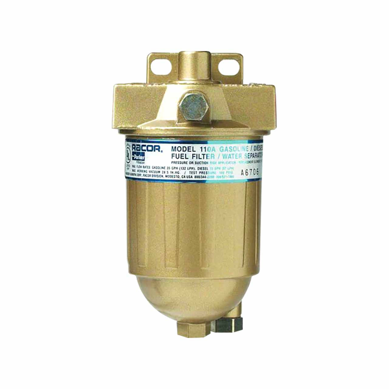 110A Racor Fuel Filter Water Separator