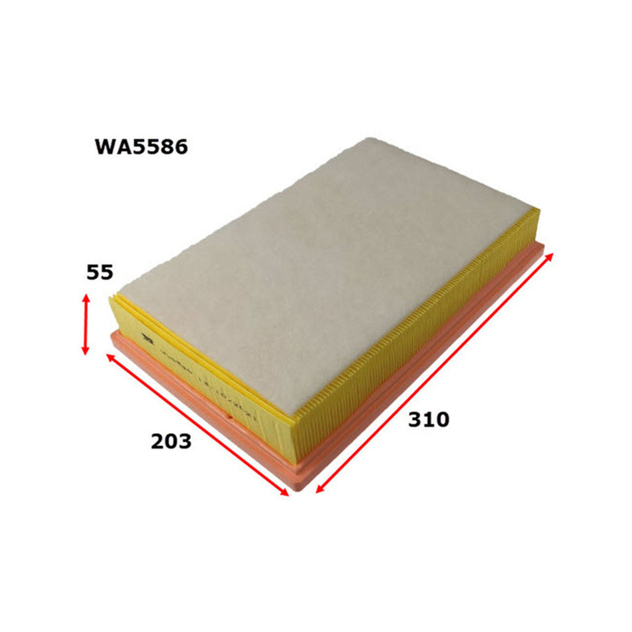 WA5586 Wesfil Air Filter (Cross Ref: 1109110XP6EXA)