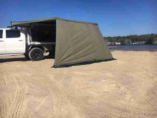 30 Second 2.7m Wing Awning Solid Wall (3SA27027W)