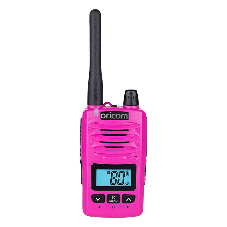 Dtxtp600pnk  Pink  5 Watt Ip67 Waterproof Handheld UHF Cb Radio Trade Pack (Twin Radios) (Copy)