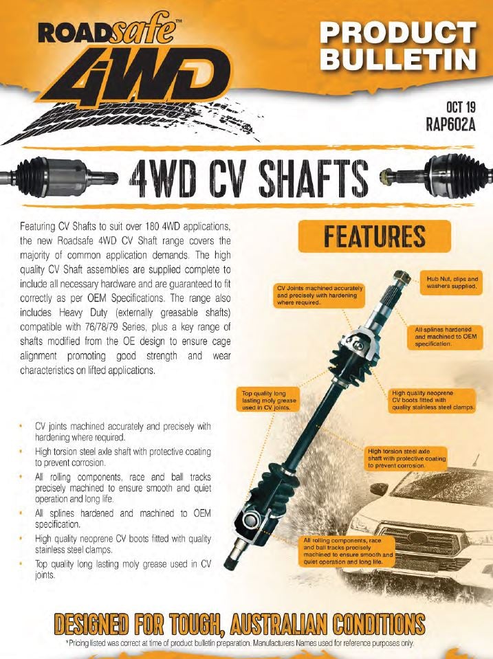 Mazda BT50 GEN2 Front CV Joints