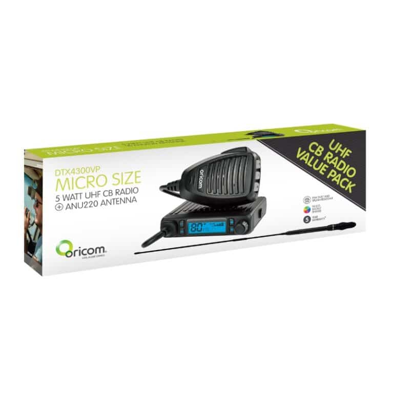 Value Pack- Dtx4300 Ip54 UHF Cb Radio + Anu220 Antenna