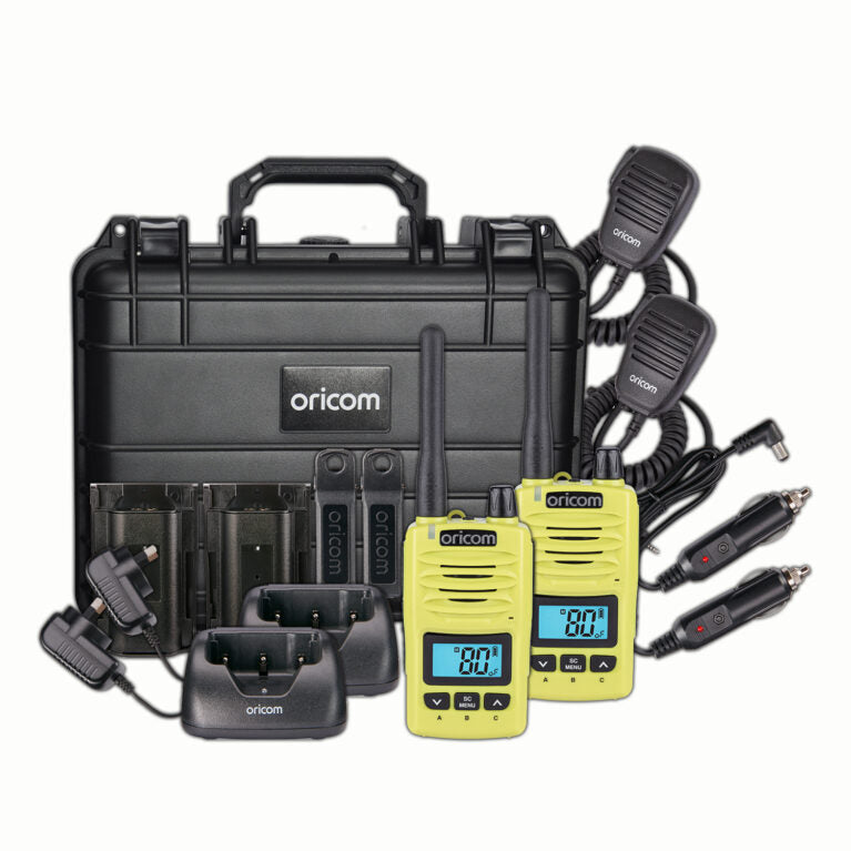Dtxtp600lme  Lime  5 Watt Ip67 Waterproof Handheld UHF Cb Radio Trade Pack (Twin Radios)