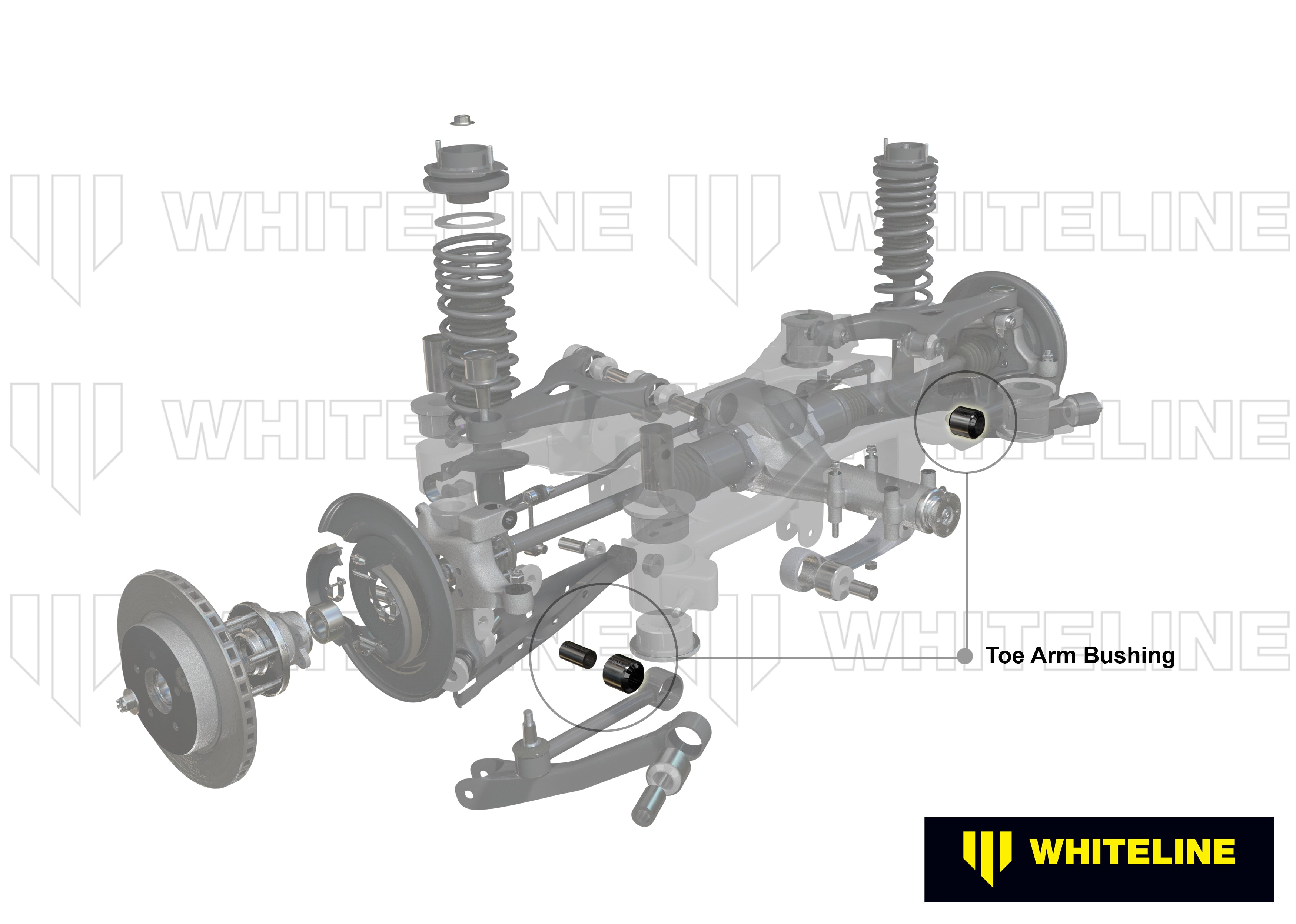 Rear Control Arm - Inner Bushing Kit Double Offset to Suit Honda Accord Euro CL (KCA516)