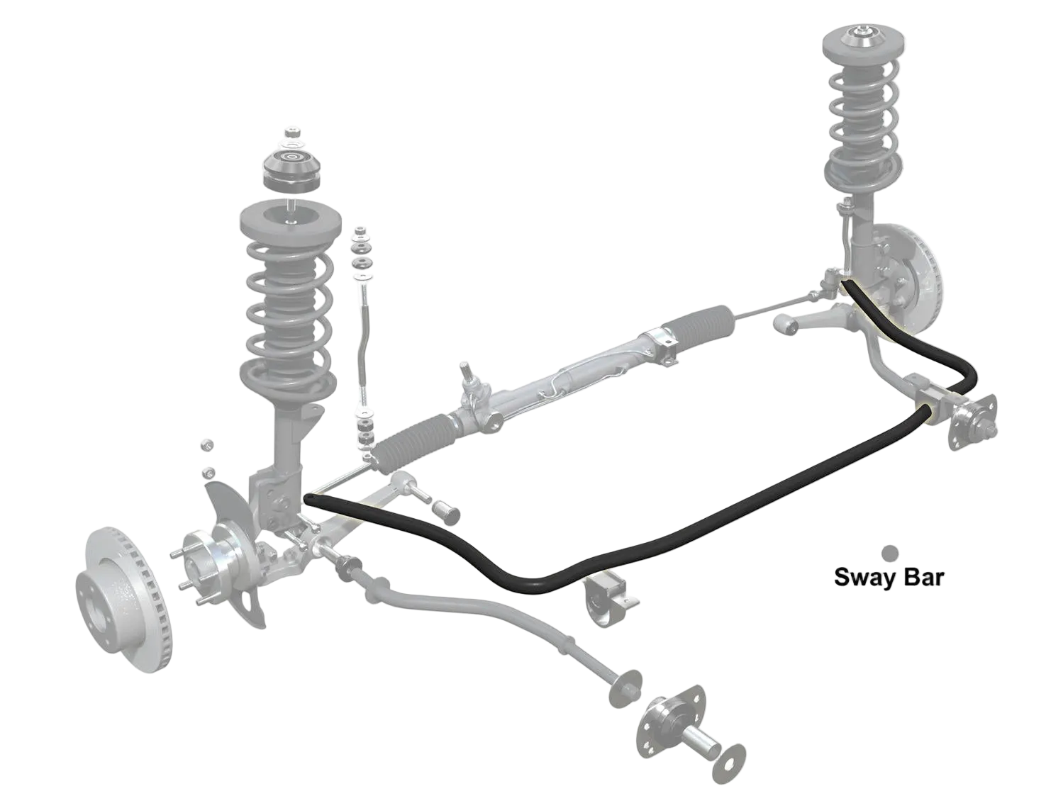 Front Sway Bar - 27mm 3 Point Adjustable to Suit Nissan 180SX CA18 engine
