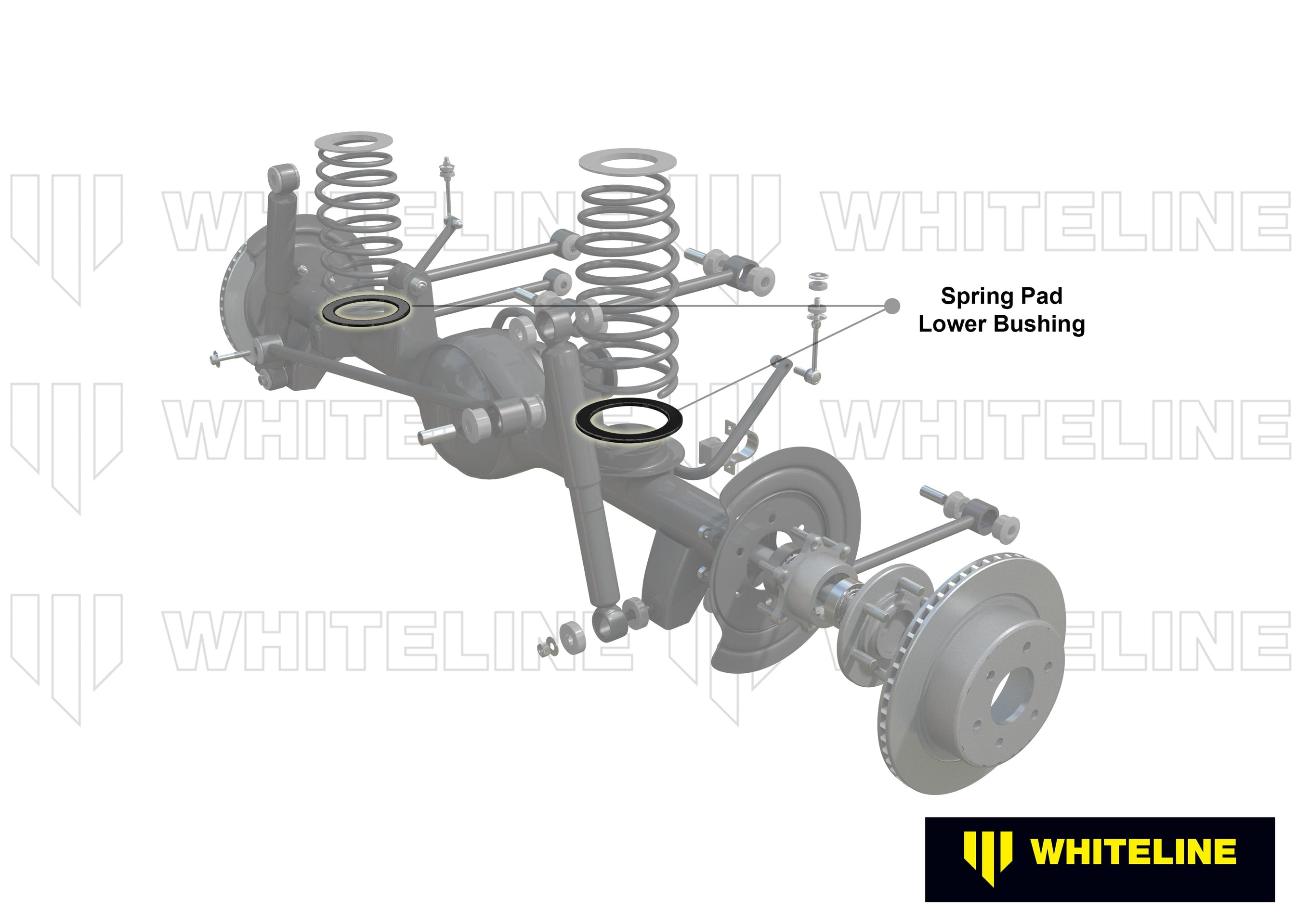Coil Spring Pad - Bushing Kit To Suit Toyota Land Cruiser, Prado And 4runner (W73404)