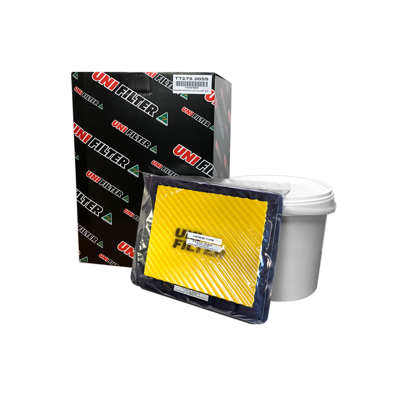 UniFilter Air Filter Combo Kit for Toyota Landcruiser 4.5L 200 Series TD 2007-on TT275265S-CP
