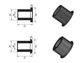 Rear Toe Control Arm - Bushing Kit Double Offset to Suit Nissan 180SX, 200SX. 300ZX and Skyline
