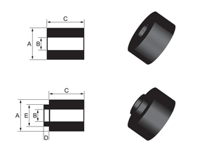 Rear Differential Mount - Bushing Kit MOTORSPORT SPEC to Suit Nissan 350Z, 370Z and Skyline