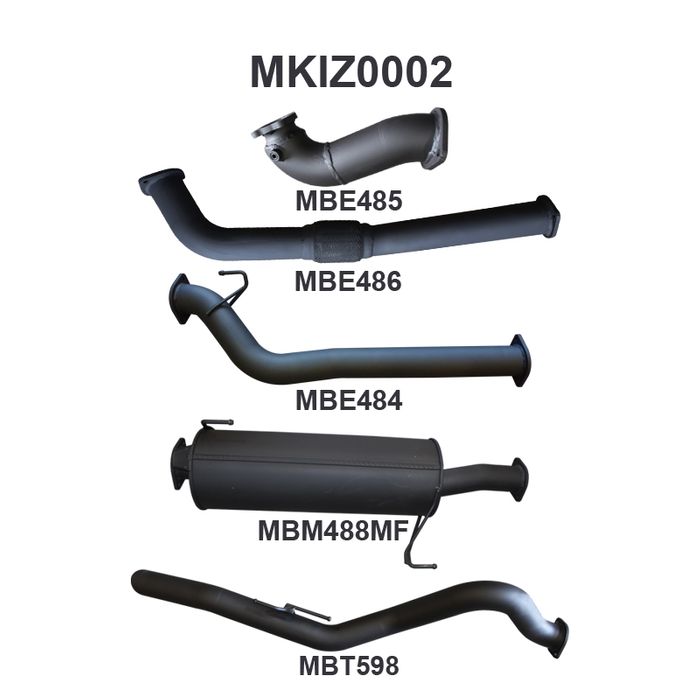 Manta - DMAX 3.0L 08 - 10 LWB Without Cat - (MKIZ0002)