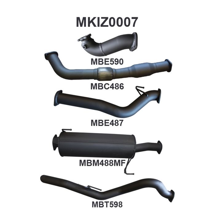 Manta - DMAX 3.0L 10 - 12 SWB With Cat - (MKIZ0007)