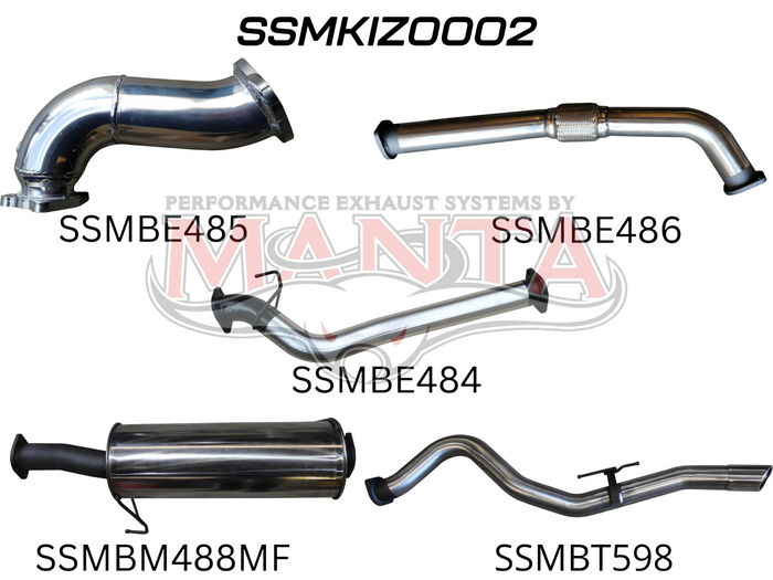 Manta - DMAX 3.0L 08 - 10 LWB Without Cat - (SSMKIZ0002)