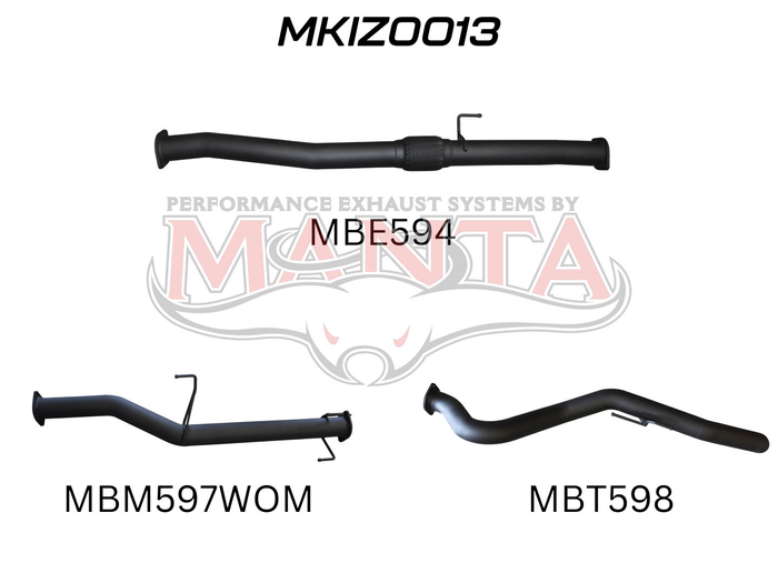 Manta - DMAX 2017 ON 3.0L DPF BACK - (MKIZ0013)