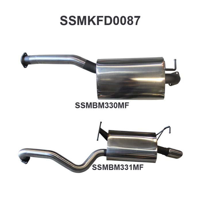 Manta - Falcon BA BF 6 Cylinder Sedan Catback Muffler/Muffler - (SSMKFD0087)