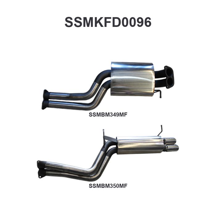 Manta - Falcon BA BF XR6 Turbo 2.5in Dual Catback - (SSMKFD0096)