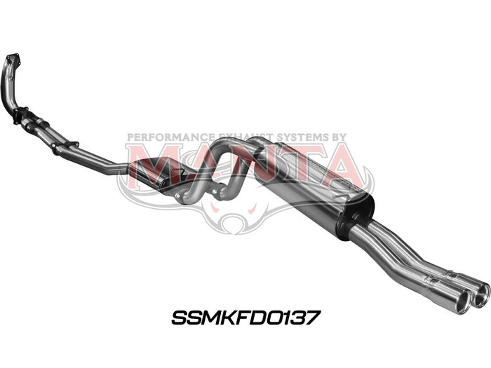Manta - BA BF XR6 Turbo Ute 2.5in Dual Turbo Back (SSMKFD0137) - (SSMKFD0137)