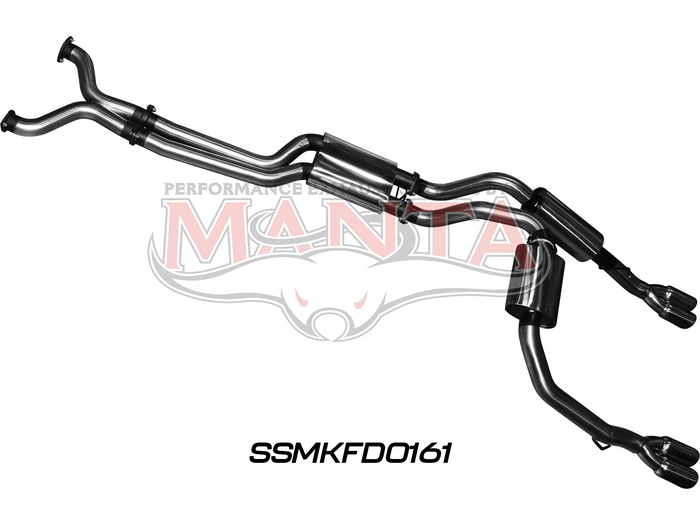 Manta - BA BF V8 Ute 3in L & R CatBack Muffler/Muffler (SSMKFD0161) - (SSMKFD0161)