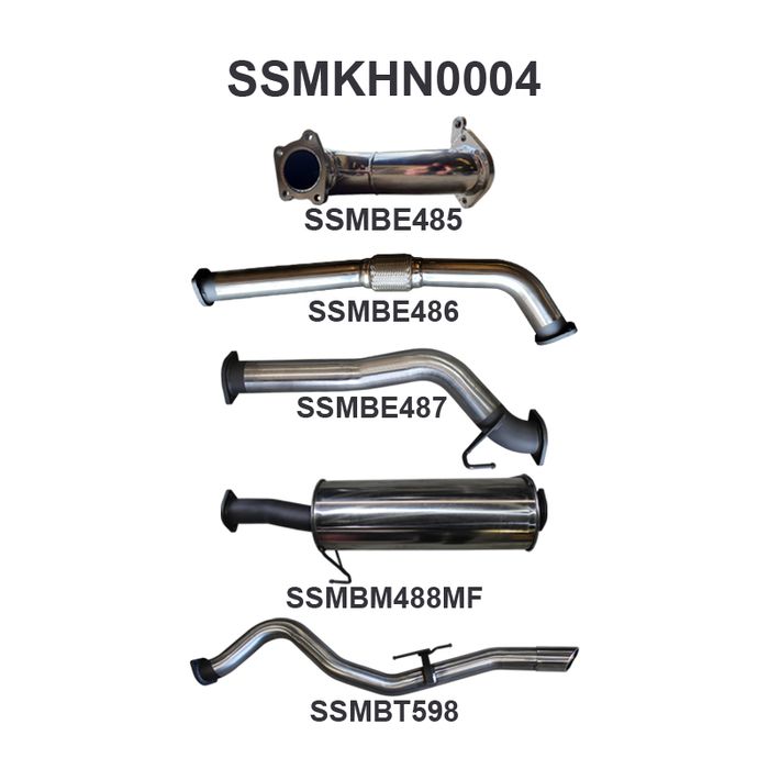 Manta - COLORADO RC 3.0L 08 - 10 SWB WITHOUT CAT & WITH MUFFLER (SSMKHN0004) - (SSMKHN0004)