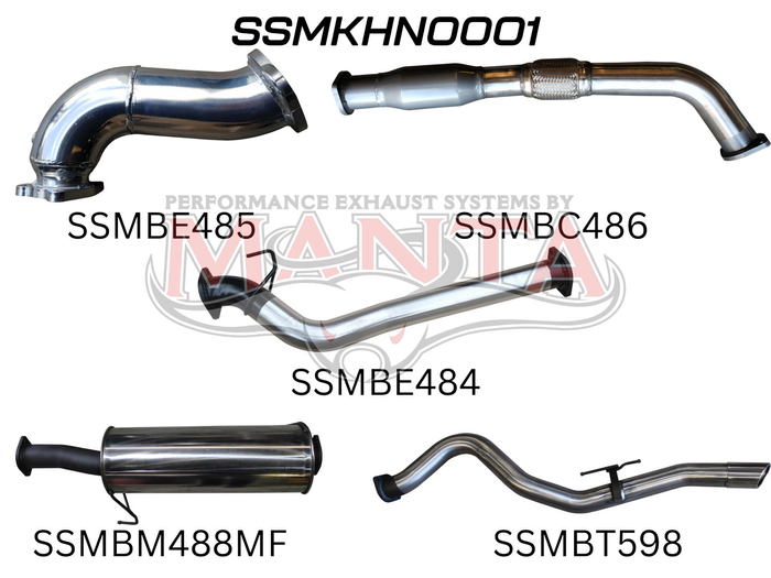 Manta - COLORADO RC 3.0L 08 - 10 LWB WITH CAT & WITH MUFFLER (SSMKHN0001) - (SSMKHN0001)