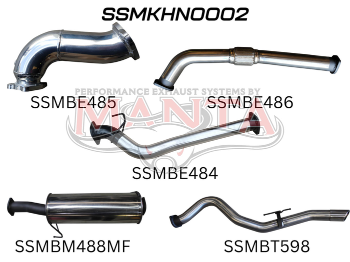 Manta - COLORADO RC 3.0L 08 - 10 LWB WITHOUT CAT & WITH MUFFLER (SSMKHN0002) - (SSMKHN0002)