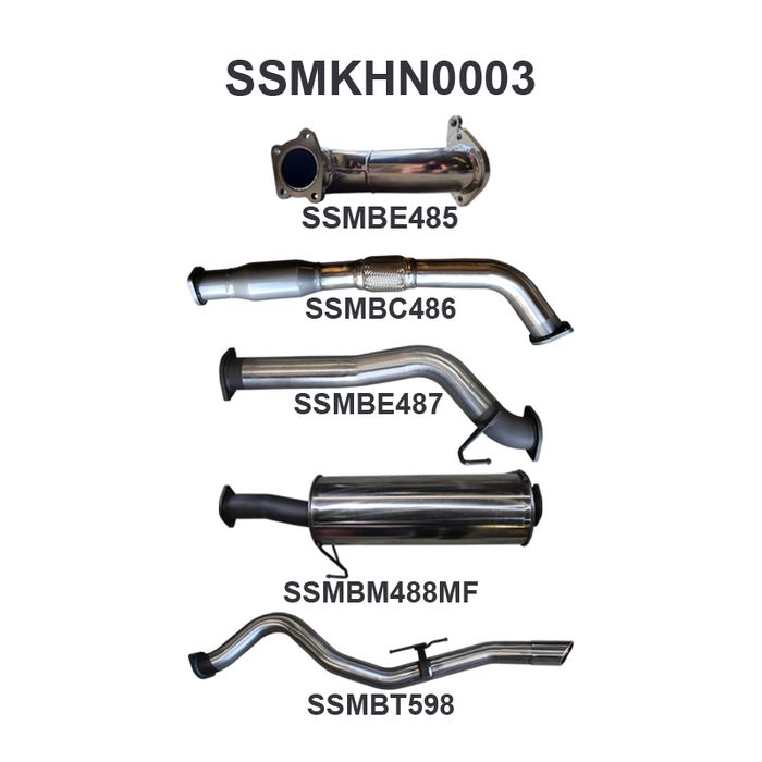 Manta - COLORADO RC 3.0L 08 - 10 SWB WITH CAT & WITH MUFFLER (SSMKHN0003) - (SSMKHN0003)
