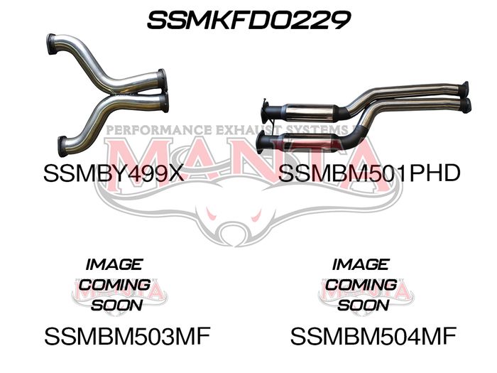 Manta - BA BF V8 Ute 3in L & R CatBack Hotdog/Muffler (SSMKFD0229) - (SSMKFD0229)