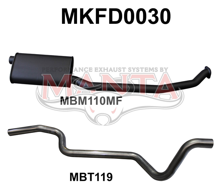 Manta - Falcon XE XF XG 6 Cylinder Ute Catback - (MKFD0030)