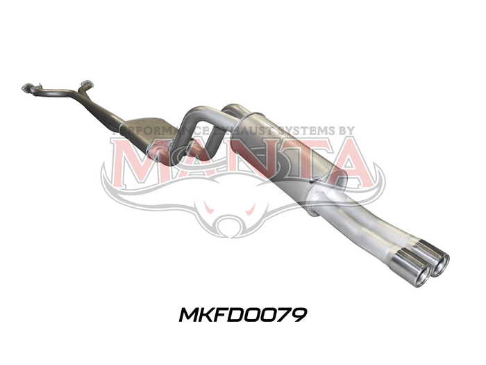 Manta - Falcon AU V8 Ute 2.5in Dual With Extractors Muffler/Muffler - (MKFD0079)