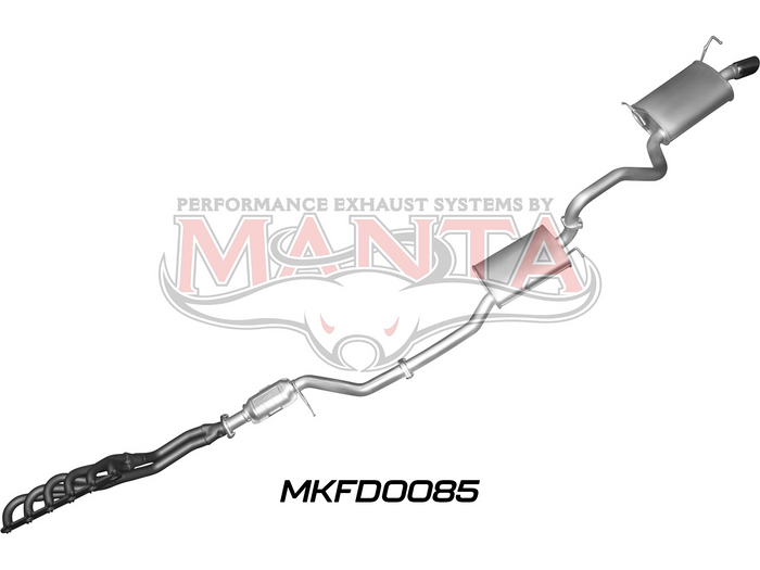 Manta - Falcon BA BF 6 Cylinder Sedan Full System Muffler/Muffler - (MKFD0085)