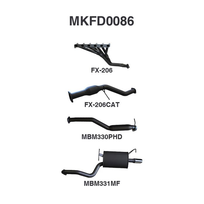 Manta - Falcon BA BF 6 Cylinder Sedan Full System Hotdog/Muffler - (MKFD0086)