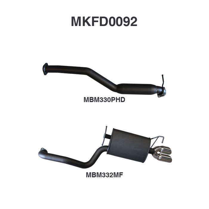 Manta - Falcon BA BF XR6 Sedan Catback Hotdog/Muffler - (MKFD0092)