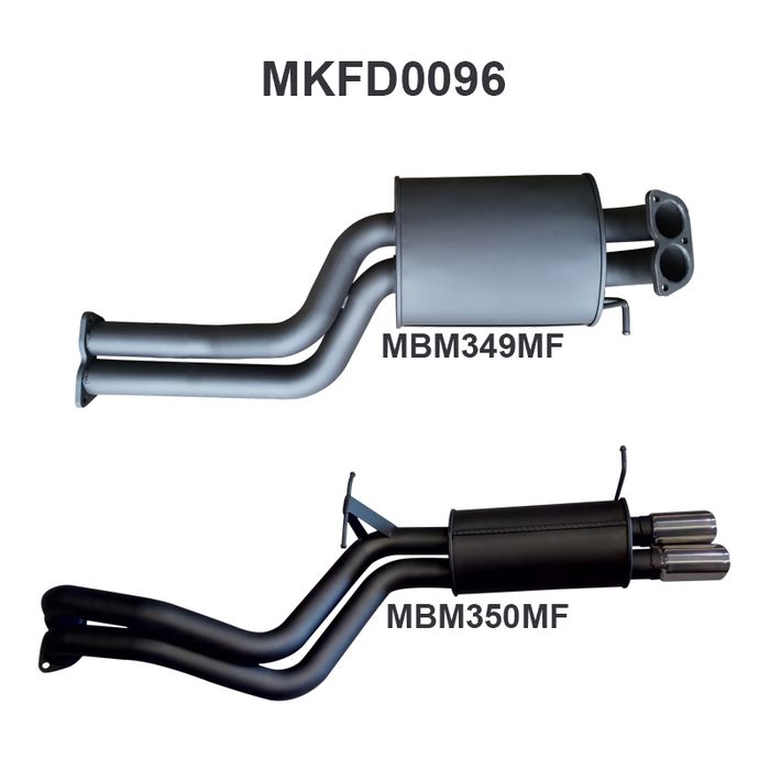 Manta - Falcon BA BF XR6 Turbo 2.5in Dual Catback - (MKFD0096)