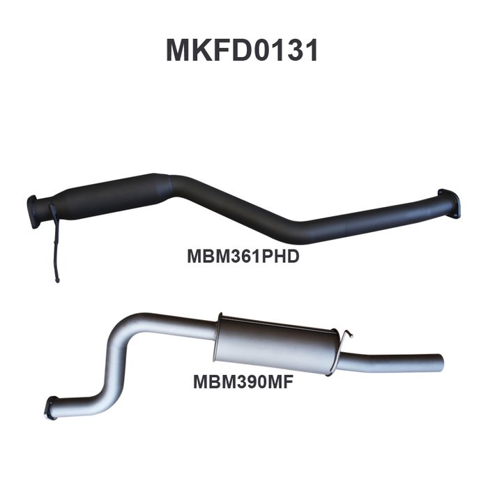 Manta - Falcon BA BF 6 Cylinder Ute Catback Hotdog/Muffler - (MKFD0131)