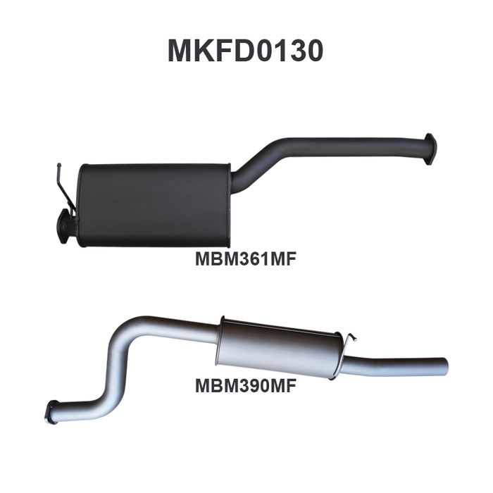 Manta - Falcon BA BF 6 Cylinder Ute Catback Muffler/Muffler - (MKFD0130)