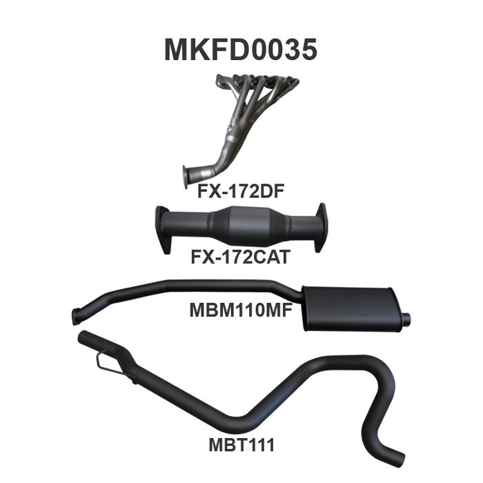 Manta - Falcon EA - AU 6 Cylinder Sedan Full System Muffler/Tailpipe - (MKFD0035)