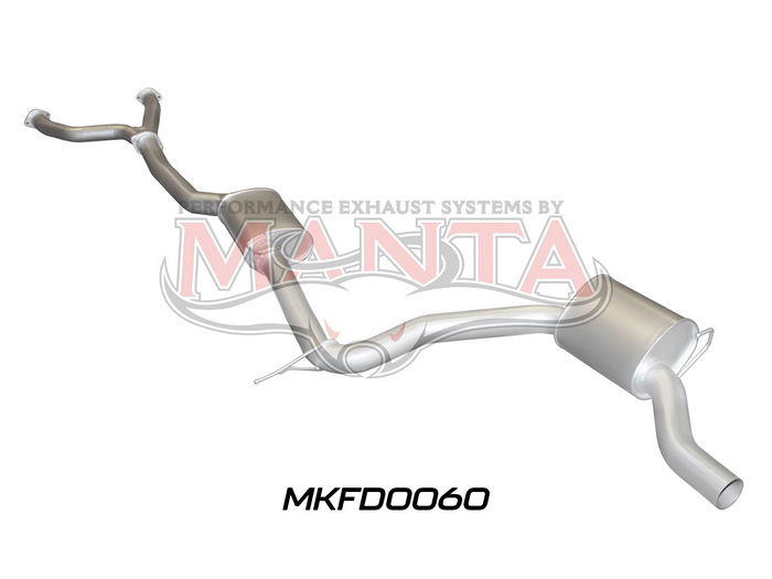 Manta - Falcon AU V8 IRS Sedan 3in CatBack Muffler/Muffler - (MKFD0060)