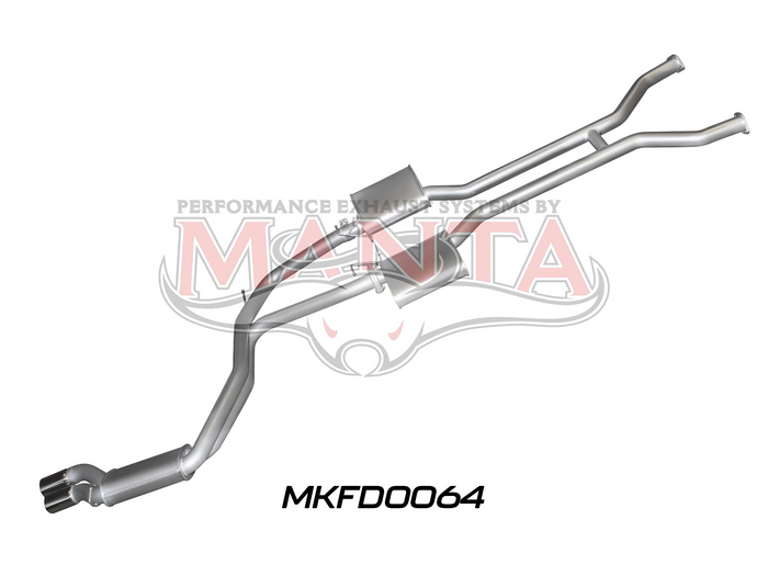 Manta - Falcon AU V8 IRS SDN 2.5in Dual Catback Muffler - (MKFD0064)